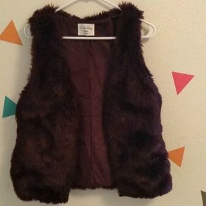 Faux fur vest